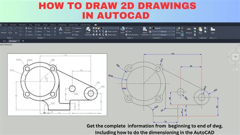 Autocad 2d Drawing For Beginners Autocad Basic Tutorial Autocad 2d Drawing Practice Youtube