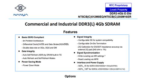 Nt5cc256m16er Ek南亚 标准型dram Ddr3