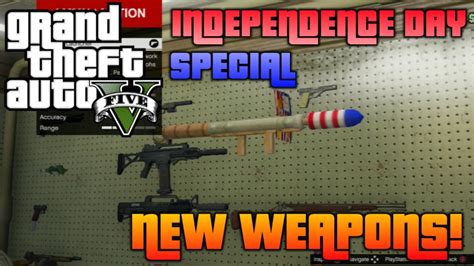 Gta V New Independence Day Special Weapons New Fireworks Launcher