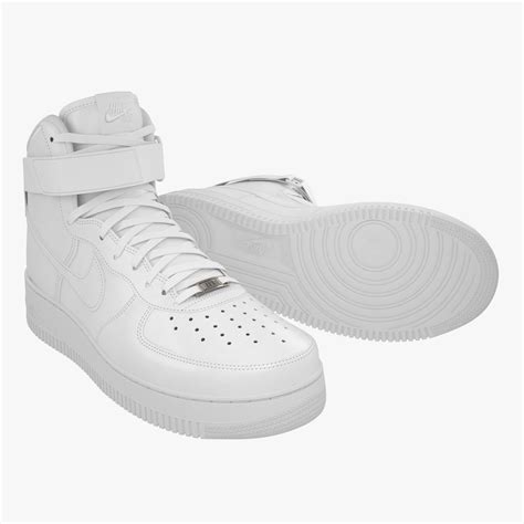 Nike Air Force 1 High 3d Model 49 Unknown Max Fbx Obj Free3d