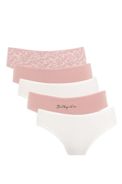 White Women Piece Panties Set Defacto