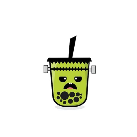 Dise O Lindo Del Icono De Boba Frakenstein Vector Premium