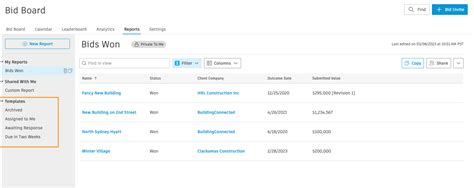 How Subcontractors Can Manage Report Templates Bid Board Pro