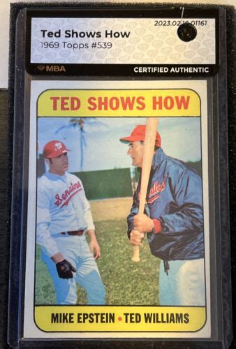 Topps Baseball Ted Shows How Ted Williams Washington Senators