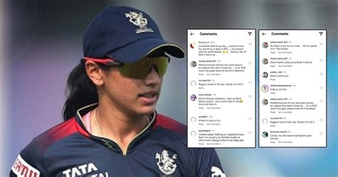 Smriti Mandhana Faces Online Abuse After Rcb Lose 4 Straight Games In