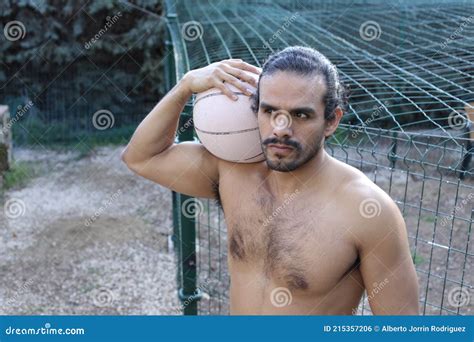 Very Attractive Shirtless Basketball Player Stock Photo Image Of