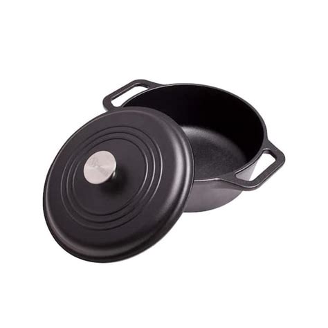 Victoria Cast Iron 4 Qt Cast Iron Dutch Oven With Lid Seasoned Cast Iron Dut 304 The Home Depot