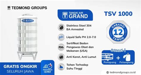 Harga Tangki Air Stainless Steel Semua Varian Cocok Untuk Apa Saja