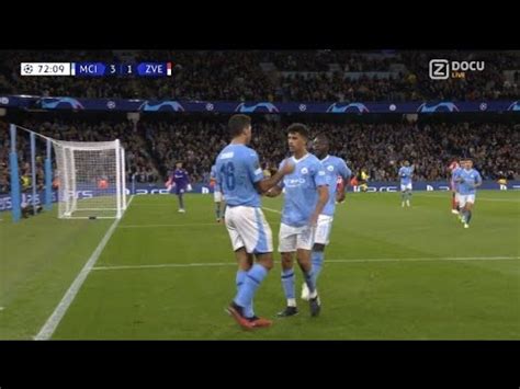 Manchester City Vs FK Crvena Zvezda 3 1 All Match Goals Results