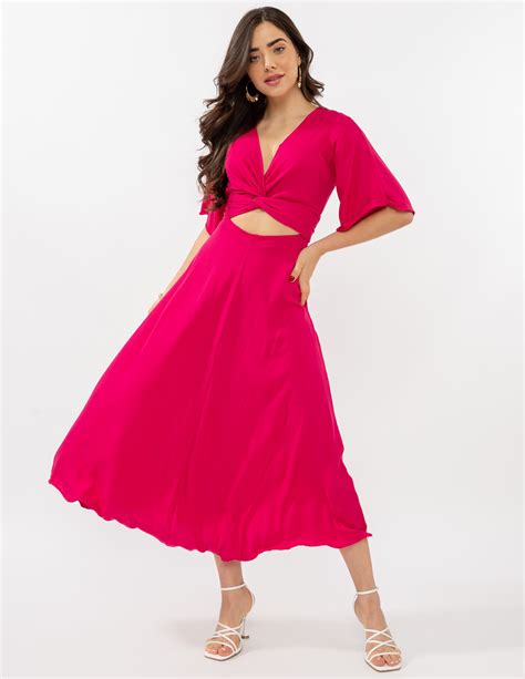 Vestido Longo Modern Pink Sangue Latino