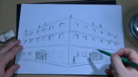 Tutorial Para Dibujar Un Edificio A Mano Alzada Youtube