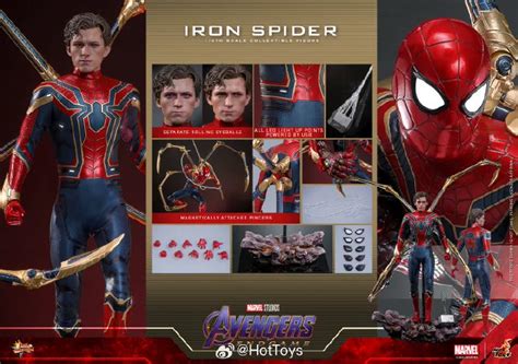 Hot Toys Marvel Spider Man Iron Spider 2 0 Avengers 3 MMS761 1 6 Action Figure Sugo Toys