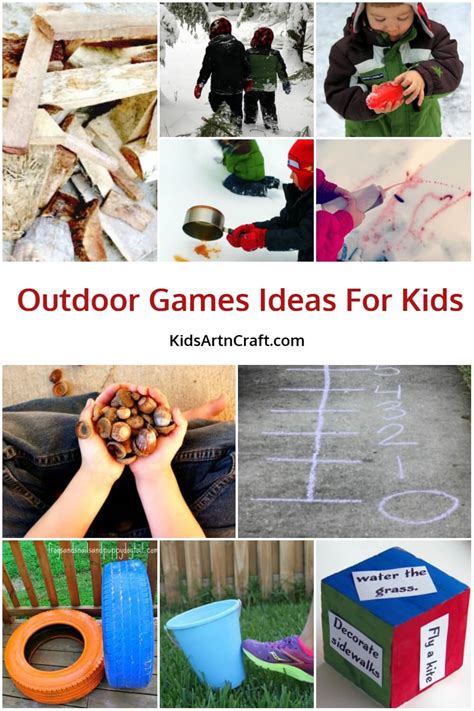 Outdoor Games Ideas For Kids Kids Art And Craft