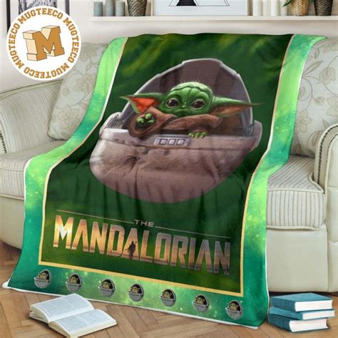 Baby Yoda Fleece Blanket The Mandalorian Star Wars Fan Mugteeco