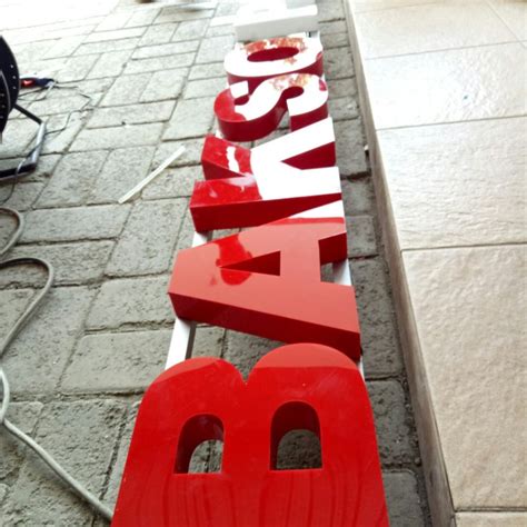 Jual Huruf Timbul Akrilik Acrylic 3D Letter Dekorasi Dinding Kab