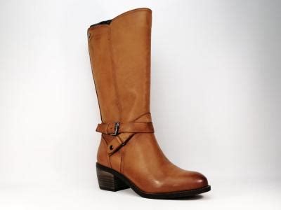 Botte Cuir Camel Destockage Carmela Femme I Pointure Plus