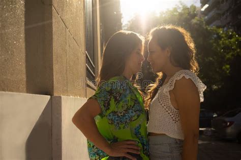 Lesbian Couple Having Intimate Moments Stock Photo Image Of Freedom Affection 226073482