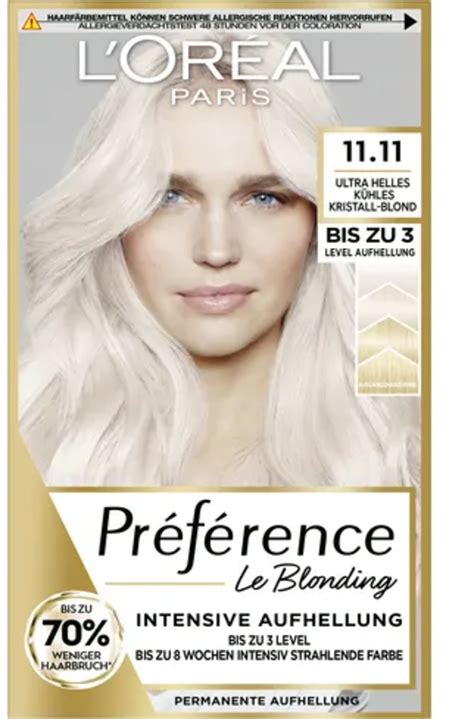 L Or Al Paris Pr F Rence Ultra Light Cool Crystal Blonde Permanent Hair Dye Oh Feliz