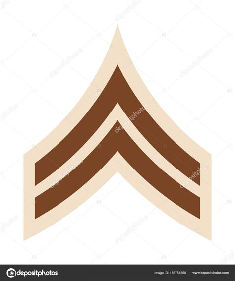 Military Ranks And Insignia Stripes And Chevrons Of Army Stock Vector