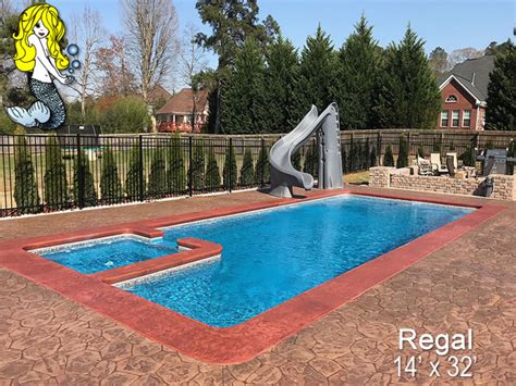 Regal - Pools with Spa Fiberglass Swimming Pools - Tallman Pools