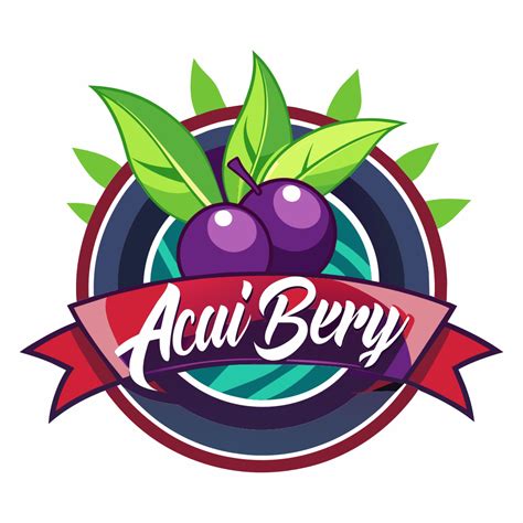 Logomarca Moderno Açai Bery Recraft