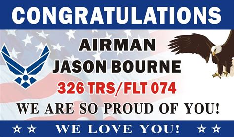 3ftx5ft Personalized Congratulations Airman Us Us Air Force Basic