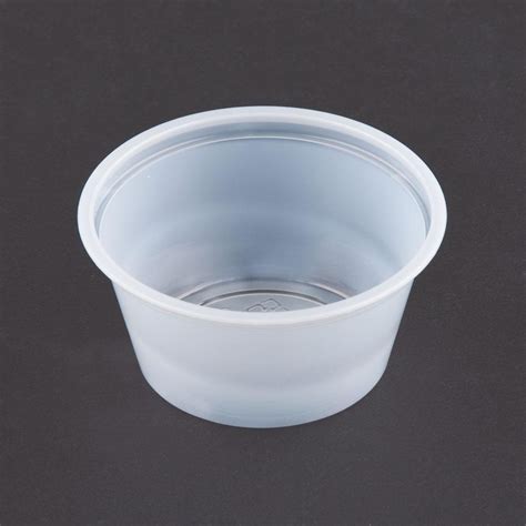 Oz Oval Plastic Souffle Portion Cup With Lid Case Skydear