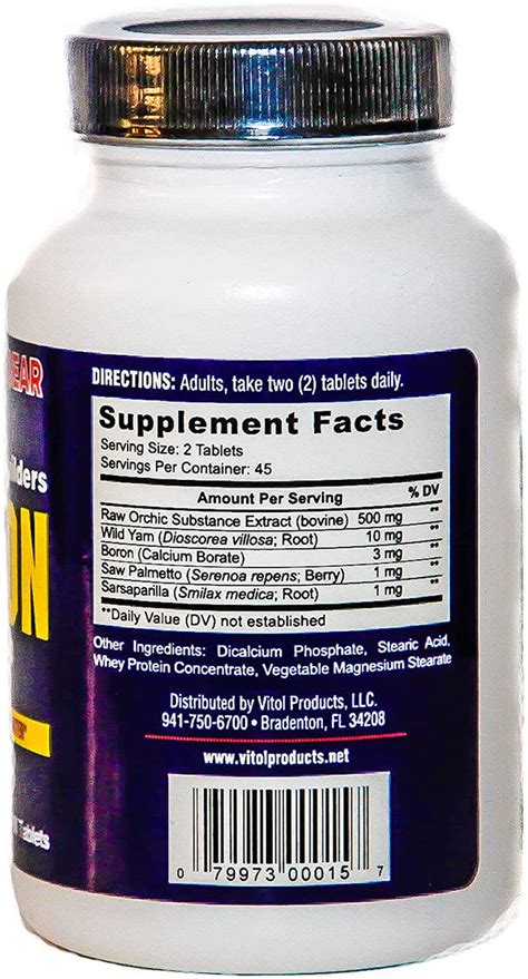 Vitol Testron Natural Testosterone Booster And Vitality Support A1