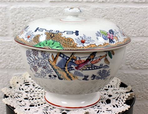 Timor B F Keramis Ceramics Chinoiserie Terrine With Lid Catawiki