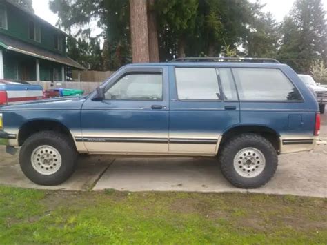 1993 Chevrolet S10 Blazer 4x4 At Air Pw 4 3l V6 Vortec Motor 165k Miles Lifted For Sale Photos