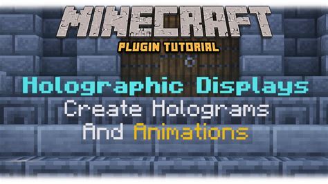 How To Holographic Displays Minecraft Plugin Tutorial Youtube