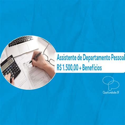 Assistente De Departamento Pessoal I Oportunidades Df