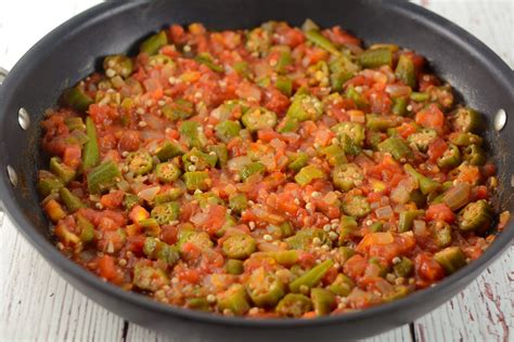 smothered okra  tomatoes recipe