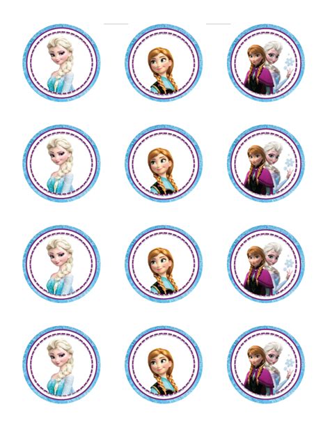 Free Printable Frozen Cake Topper Printable