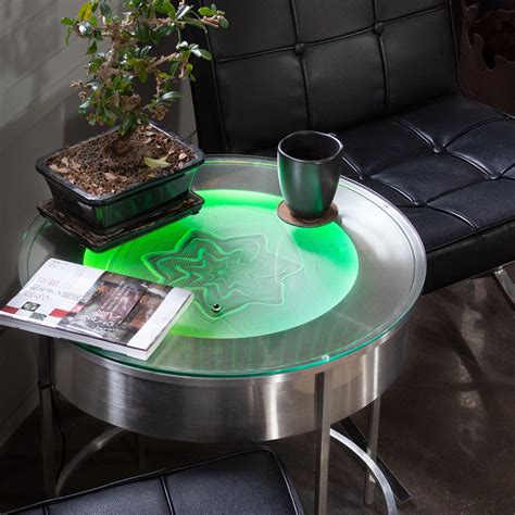 stainless steel side table sisyphus touch  modern