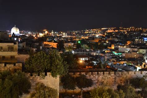 Damascus Gate Entrance at Old City Jerusalem Palestine Israel at Night ...