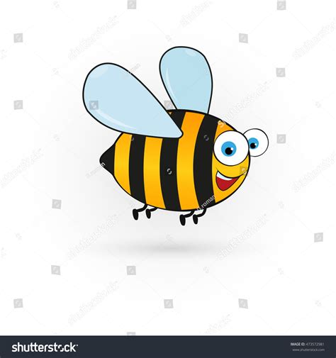 Flying Bee Vector Illustration Stock Vector (Royalty Free) 473572981 | Shutterstock