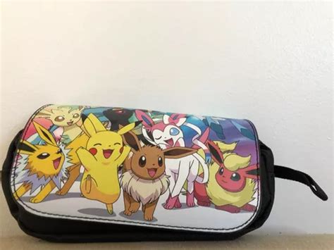 Estuche Escolar Pokemon Pikachu E Evoluciones De Eevee Cuotas sin interés