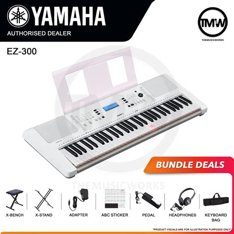 Yamaha Ez 300 61 Key Portable Light Up Keyboard Tmw