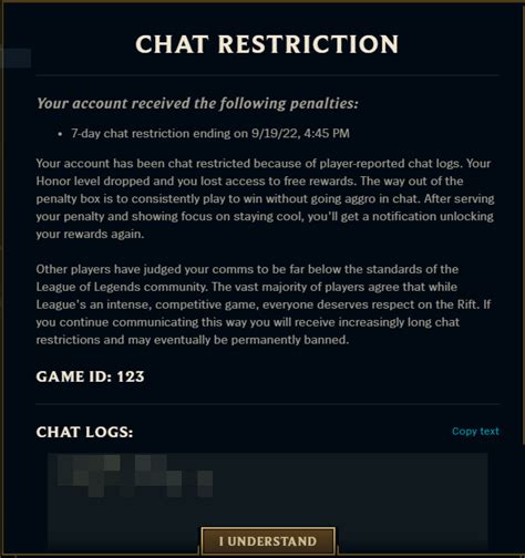 FAQ Des Notifications De Sanction Dans Le Client Support League Of