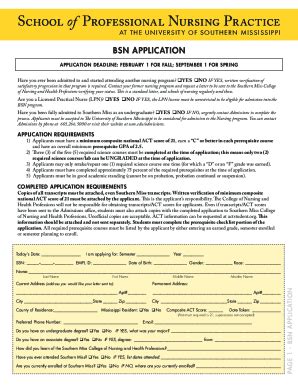 Fillable Online Bsn Application And Checklist Forms Indd Fax