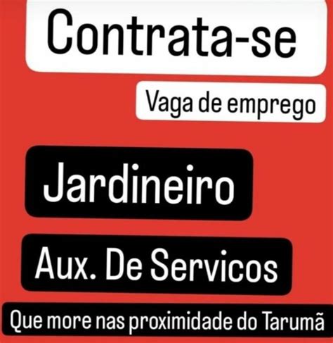 Empresa Deseja Contratar Jardineiro Auxiliar De Servi Os Gerais Envie