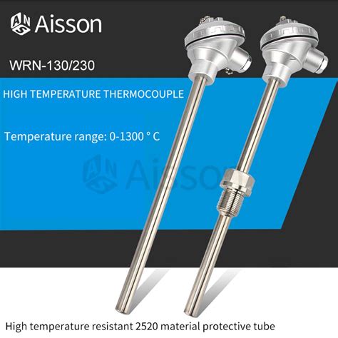 1300℃ K-Type Temperature Sensor WRN-130 230 Probe ... – Grandado