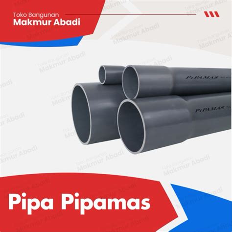 Jual Pipa PVC Pipamas JIS Warna Abu AW 6 Inch 8 Inch 10 Inch 12