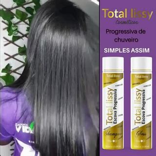 Escova Progressiva Lisoplastia Cabelo Mega Liso Total Lissy Sem Formol