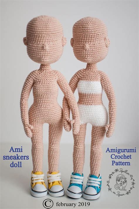 Ami Sneakers Doll Amigurumi Crochet Pattern For Basic Doll Body