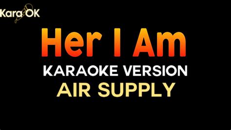 Here I Am Air Supply Karaoke Version YouTube