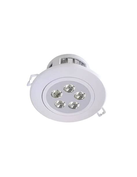 Spot Led Embutir Redondo W Smd Direcion Vel Branco Frio Brilholux