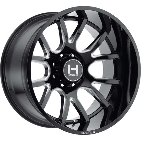 Hostile Rage X Black Milled H B Fitment Industries