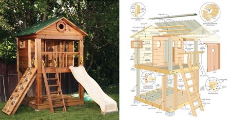 Amazing Kids Playhouse Plans - FREE! - Woodwork City Free Woodworking Plans